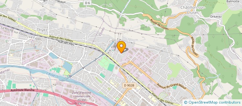 localisation de l'entreprise MADAME ORLANE ROULEAUX  CLUSES