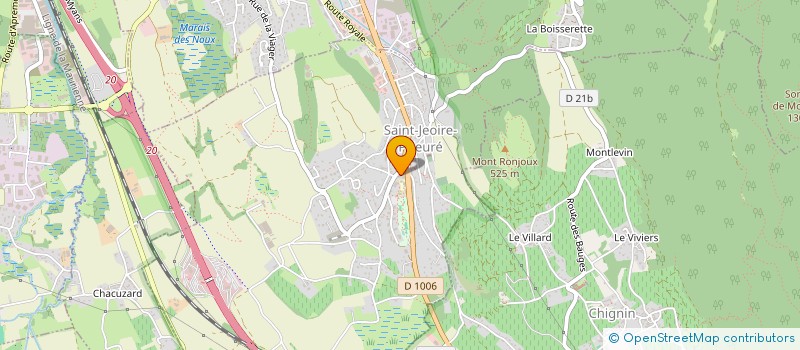 localisation de l'entreprise MADAME ORLANE RULLIERE  SAINT-JEOIRE-PRIEURE