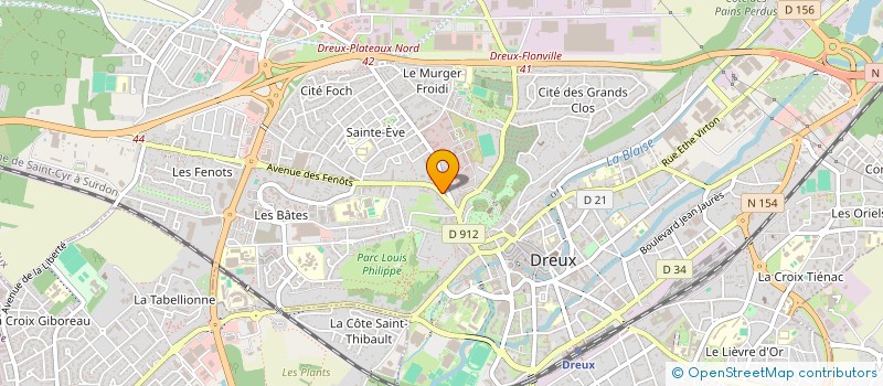 localisation de l'entreprise MADAME ORLANE SANTO à DREUX