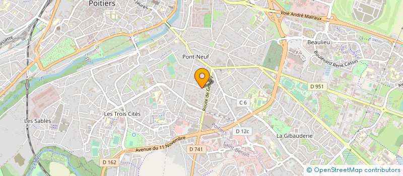 localisation de l'entreprise MADAME ORLANE SAUBION  POITIERS