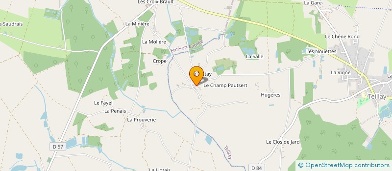 localisation de l'entreprise MADAME ORLANE VALLAIS  TEILLAY