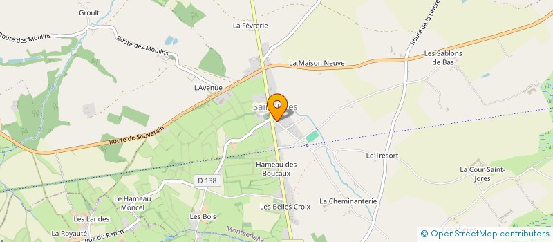 localisation de l'entreprise MADAME ORLANNE BOCAGE  MONTSENELLE