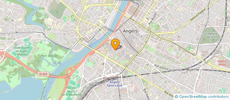 localisation de l'entreprise MADAME ORLANNE JAUNET à ANGERS