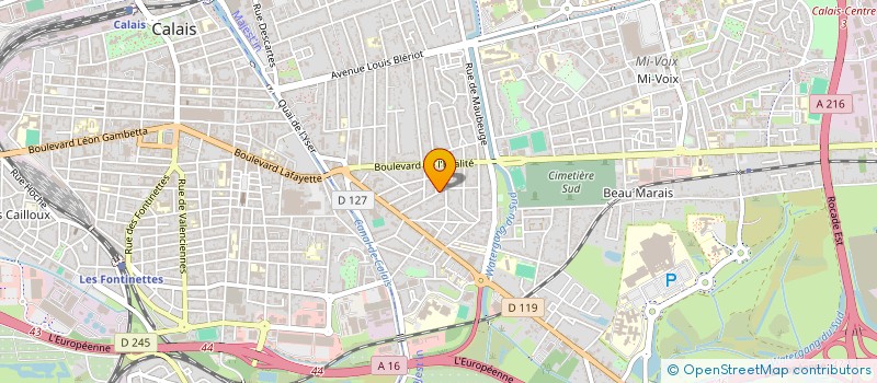 localisation de l'entreprise MADAME ORLHANA DUCLOY  CALAIS