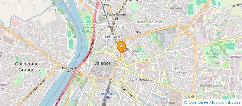 localisation de l'entreprise MADAME ORLINA MARABENA  VALENCE