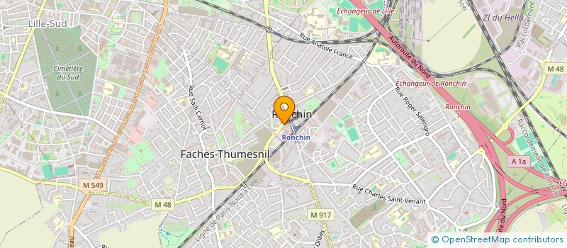 localisation de l'entreprise MADAME ORNELA MULANGUA MUTUALE  RONCHIN