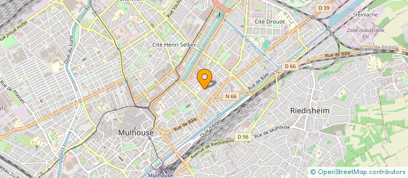localisation de l'entreprise MADAME ORNELLA ANJOURE APOUROU à MULHOUSE