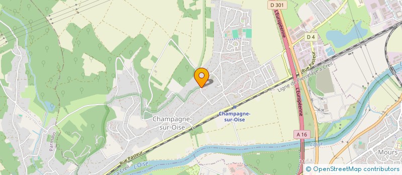 localisation de l'entreprise MADAME ORNELLA ARDUINI  CHAMPAGNE-SUR-OISE