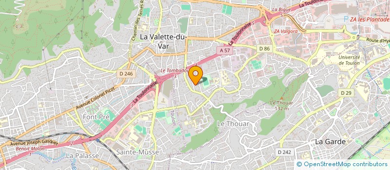 localisation de l'entreprise MADAME ORNELLA BEGUIN à LA VALETTE DU VAR