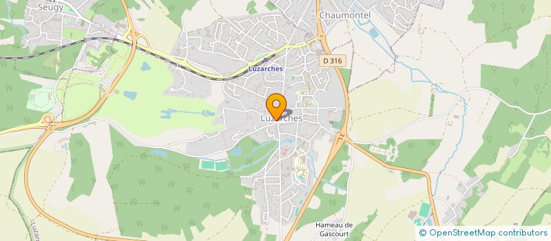 localisation de l'entreprise MADAME ORNELLA BLASONI  LUZARCHES