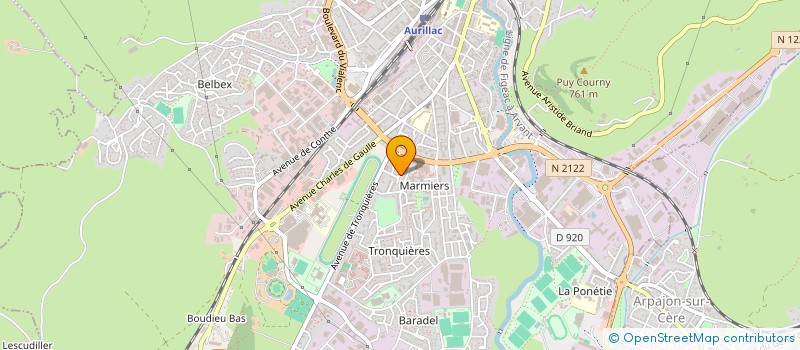 localisation de l'entreprise MADAME ORNELLA CROBU à AURILLAC