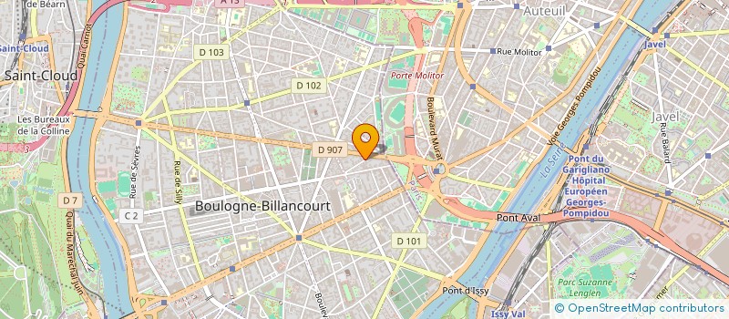 localisation de l'entreprise MADAME ORNELLA DARIO  BOULOGNE-BILLANCOURT