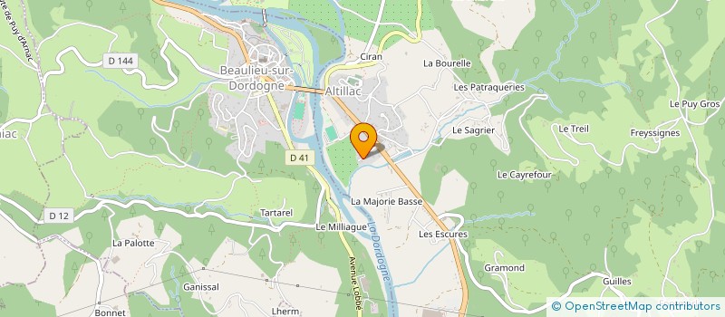 localisation de l'entreprise MADAME ORNELLA GRIPPALDI  ALTILLAC