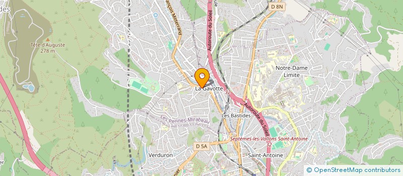 localisation de l'entreprise MADAME ORNELLA MASSIMELLI à LES PENNES-MIRABEAU