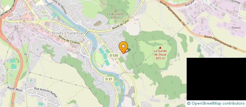 localisation de l'entreprise MADAME ORNELLA MONTELEONE  BRIVES-CHARENSAC