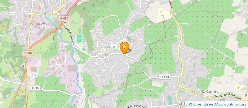 localisation de l'entreprise MADAME ORNELLA MOUNARD  VOURLES