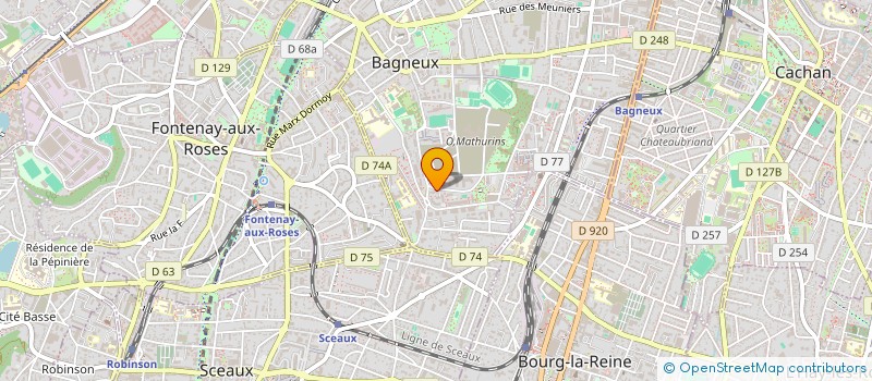 localisation de l'entreprise MADAME ORNELLA PALLINI à BAGNEUX