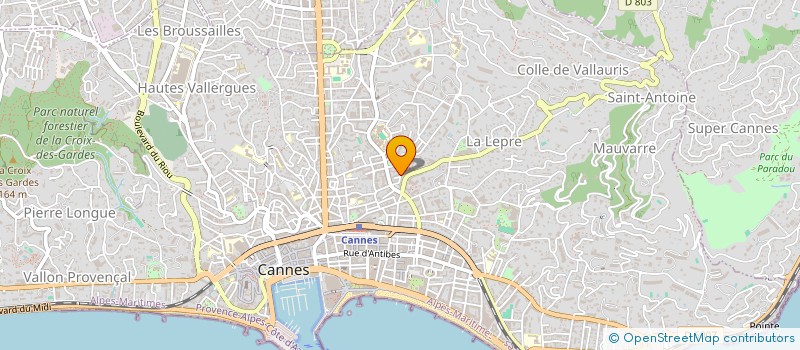 localisation de l'entreprise MADAME ORNELLA PINACOLO à CANNES