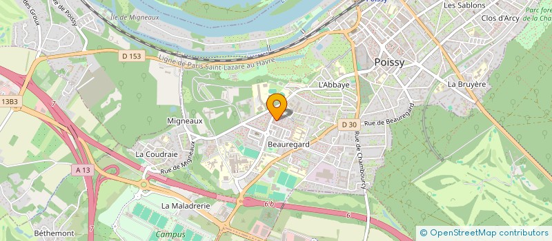 localisation de l'entreprise MADAME OROKIA CAMARA  POISSY