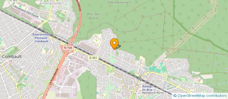 localisation de l'entreprise MADAME ORPHELIE LAPORT  ROISSY-EN-BRIE