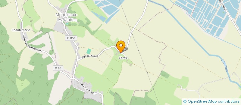 localisation de l'entreprise MADAME ORYANE BRUN  MONTCEAUX-LES-VAUDES