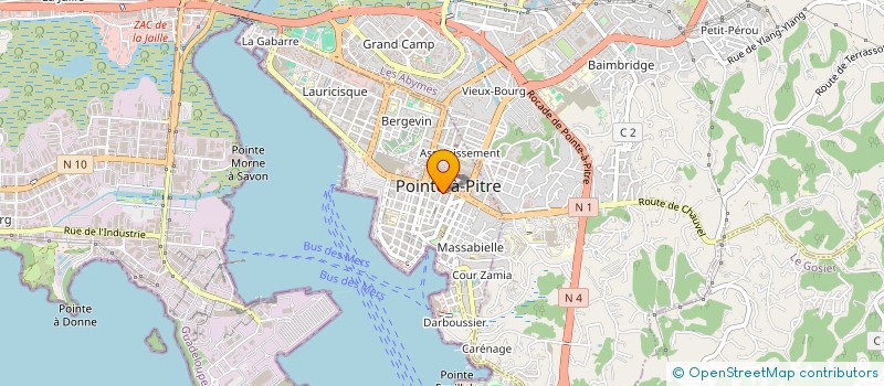 localisation de l'entreprise MADAME OSLINE DORSAINVIL à POINTE A PITRE