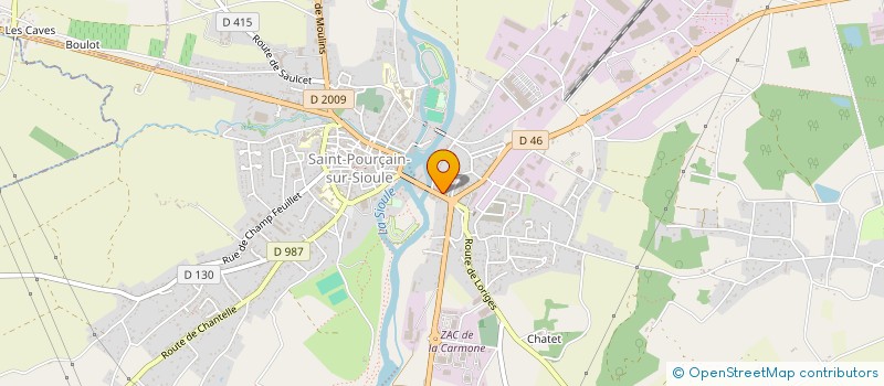 localisation de l'entreprise MADAME OSMELINE FIGARO  SAINT-POURCAIN-SUR-SIOULE