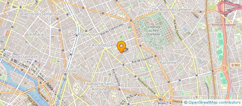 localisation de l'entreprise MADAME OTHILIA ROMME  PARIS