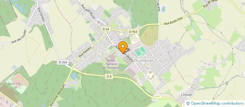 localisation de l'entreprise MADAME OTILIE HARDOUIN  THUMERIES