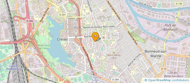 localisation de l'entreprise MADAME OTUAWAN NYONG  CRETEIL