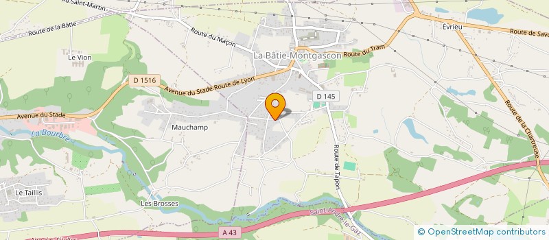 localisation de l'entreprise MADAME OUAFA BOUCHEFRA  LA BATIE-MONTGASCON