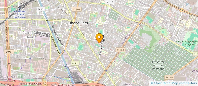 localisation de l'entreprise MADAME OUAFA DAHEM à AUBERVILLIERS