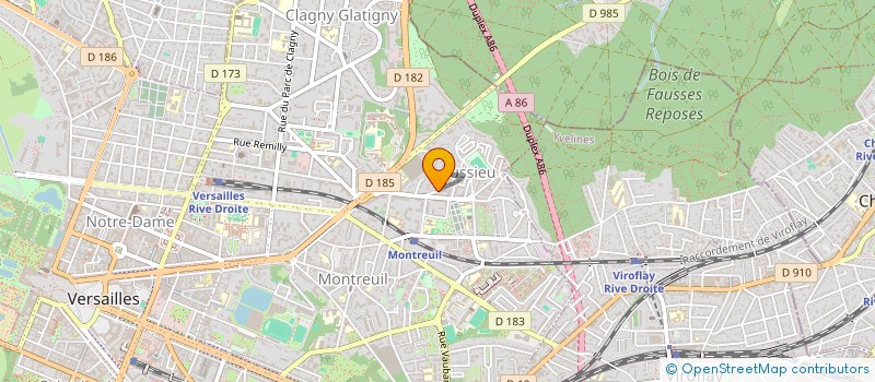localisation de l'entreprise MADAME OUAFAA BELARIBI à VERSAILLES