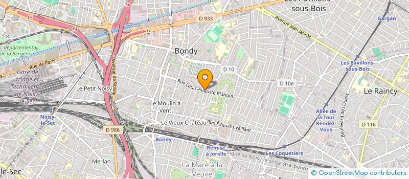 localisation de l'entreprise MADAME OUAHIBA BOUYAHIA  BONDY