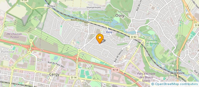 localisation de l'entreprise MADAME OUAHIBA DAFRANE  OSNY