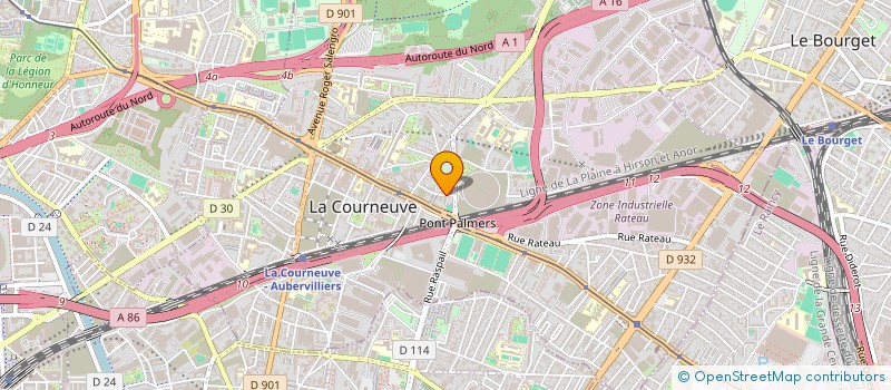 localisation de l'entreprise MADAME OUAHIBA SAIDANI à LA COURNEUVE