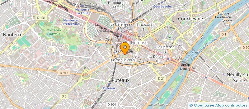 localisation de l'entreprise MADAME OUAHIBA TAGUEMOUNT  PUTEAUX