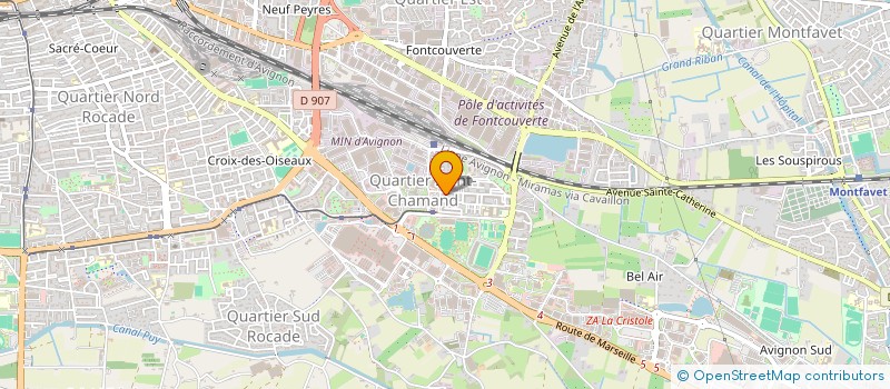 localisation de l'entreprise MADAME OUAIBA BOUHASSOUN  AVIGNON