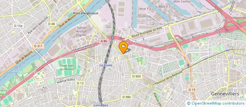 localisation de l'entreprise MADAME OUARDA ABBAOUI à COLOMBES
