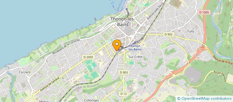 localisation de l'entreprise MADAME OUARDA BEDJGHIT à THONON-LES-BAINS