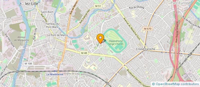localisation de l'entreprise MADAME OUARDA BOUGACI à MARCQ-EN-BARŒUL
