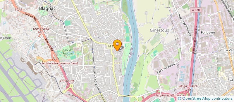 localisation de l'entreprise MADAME OUARDA CHOUALI à BLAGNAC