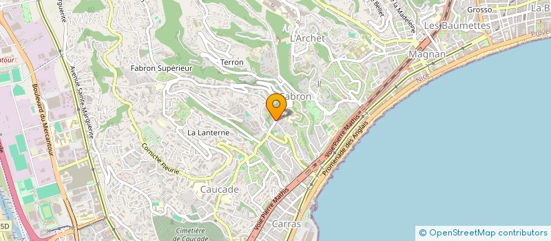 localisation de l'entreprise MADAME OUARDA HADDAD à NICE