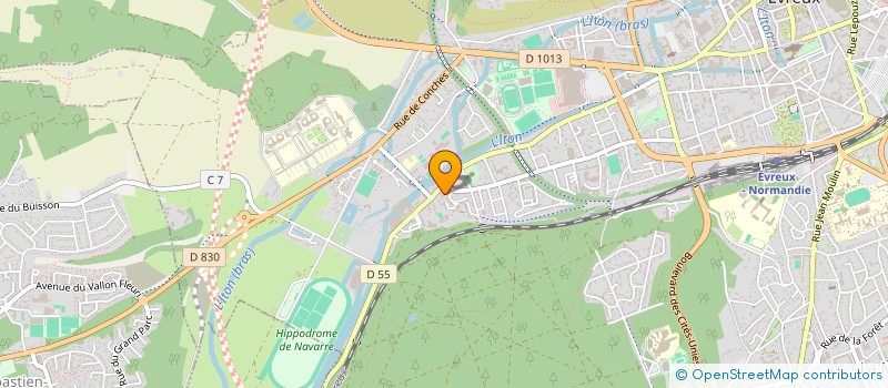 localisation de l'entreprise MADAME OUARDA HAMMOUTI  EVREUX