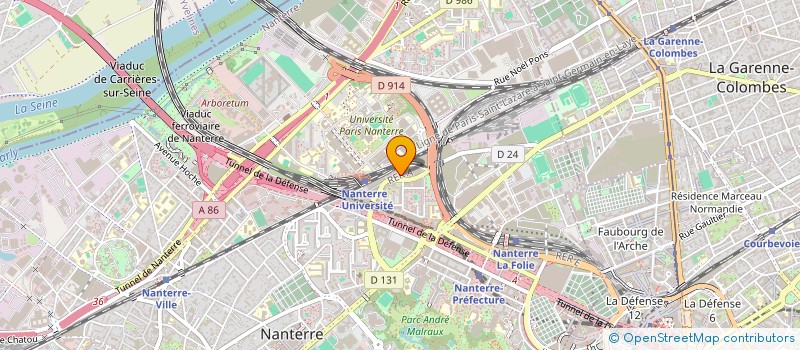 localisation de l'entreprise MADAME OUARDIA ASSIA SAIDJ  NANTERRE