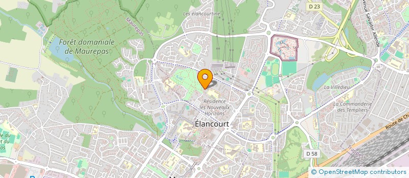 localisation de l'entreprise MADAME OUARDIA HETTAL  ELANCOURT