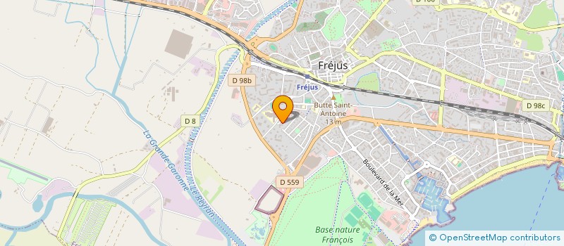 localisation de l'entreprise MADAME OUARDIA YAHIAOUI à FREJUS