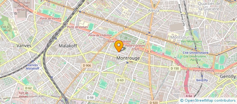 localisation de l'entreprise MADAME OUASSIA ODI  MONTROUGE