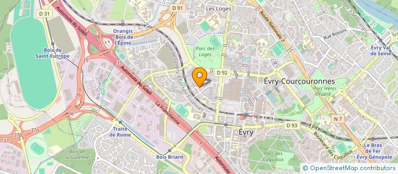 localisation de l'entreprise MADAME OUASSILA BELALA  EVRY-COURCOURONNES