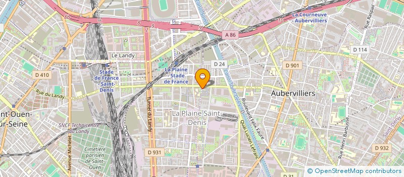 localisation de l'entreprise MADAME OUASSILA SAID ABDESSAMEUD  AUBERVILLIERS